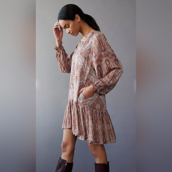 Anthropologie Sabia Flounced Tunic Dress - Picture 4 of 13